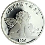50 Dollars Christmas 1994, Marshall Islands, 1994 reverse image