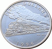 50 Dollars Big Boy, Marshall Islands, 1996 reverse image
