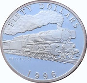 50 Dollars DB Class 01, Marshall Islands, 1996 reverse image