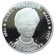 50 Dollars Diana-Princess of Wales reverse image
