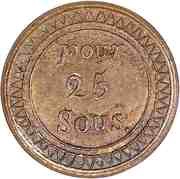25 Sous - George IV reverse image