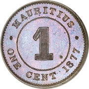 1 Cent - Victoria reverse image