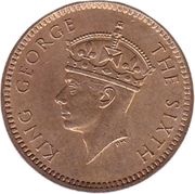 1 Cent - George VI obverse image