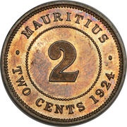 2 Cents - George V reverse image