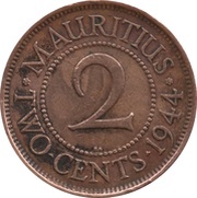 2 Cents - George VI reverse image