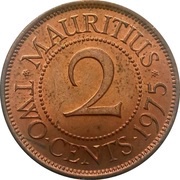 2 Cents - Elizabeth II 1st portrait reverse image