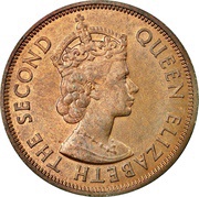 5 Cents - Elizabeth II 1st portrait obverse image