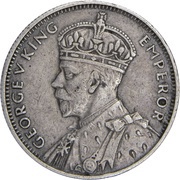¼ Rupee - George V obverse image