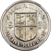 1 Rupee - George VI reverse image