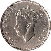 1 Rupee - George VI obverse image
