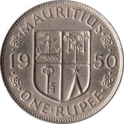 1 Rupee - George VI reverse image
