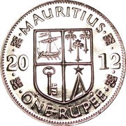 1 Rupee reverse image