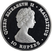 10 Rupees - Elizabeth II Royal Wedding; Silver Proof Issue obverse image