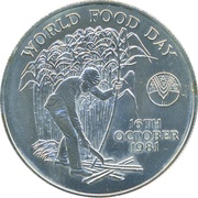 10 Rupees - Elizabeth II FAO - World Food Day reverse image