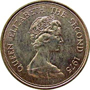 25 Rupees - Elizabeth II 2nd portrait; Conservation obverse image