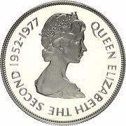 25 Rupees - Elizabeth II Silver Jubilee obverse image