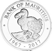 200 Rupees 50 Years of the Bank of Mauritius obverse image