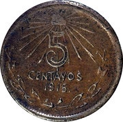 5 Centavos reverse image