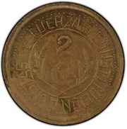 2 Centavos Hidalgo del Parral reverse image