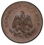 5 Centavos Pattern; Roman Numerals obverse image