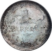 1 Peso Hidalgo del Parral obverse image