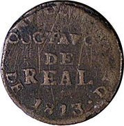 ⅛ Real "Octavo" Royalist Coinage reverse image