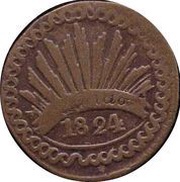 ⅛ Real "Octavo", Mexico, 1824-1828 reverse image