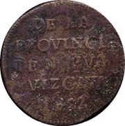 ¼ Real "Quarto/Quartilla", Mexico, 1822 reverse image