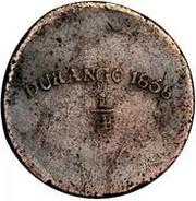 ¼ Real "Quarto/Quartilla", Mexico, 1858 reverse image