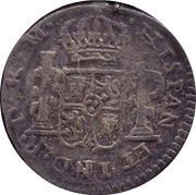 ½ Real - Fernando VII Royalist Coinage reverse image