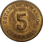 5 Centavos Estado de Durango reverse image