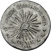 1 Peso Pattern; Muera Huerta; Lead reverse image