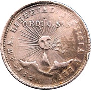 2 Pesos Emiliano Zapata reverse image