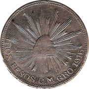 2 Pesos Campo Morado reverse image