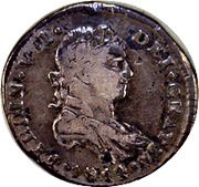 ½ Real - Fernando VII Royalist Coinage obverse image