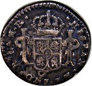 ½ Real - Fernando VII Royalist Coinage reverse image