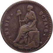 1⁄16 Real "Medio Octavo", Mexico, 1861 reverse image