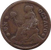 ⅛ Real "Octavo", Mexico, 1828-1834 reverse image