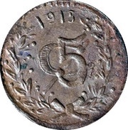 5 Centavos Tenancingo reverse image