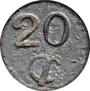 20 Centavos Amecameca reverse image