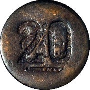 20 Centavos Amecameca, Mexico,  reverse image