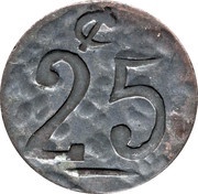 25 Centavos Amecameca reverse image