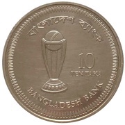 10 Taka Cricket World Cup, Bangladesh, 2011 reverse image