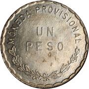 1 Peso Provisional Government reverse image