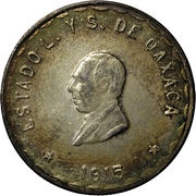 5 Pesos Provisional Government obverse image
