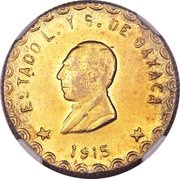 20 Pesos Provisional Government obverse image