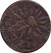 ¼ Real "Quarto/Quartilla", Mexico, 1831-1836 reverse image