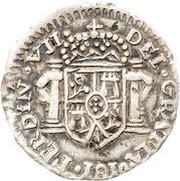½ Real - Fernando VII Royalist Coinage obverse image