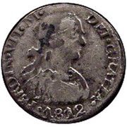 ½ Real - Fernando VII Royalist Coinage obverse image