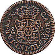 ½ Grano - Carlos III Pattern, Mexico, 1769 reverse image
